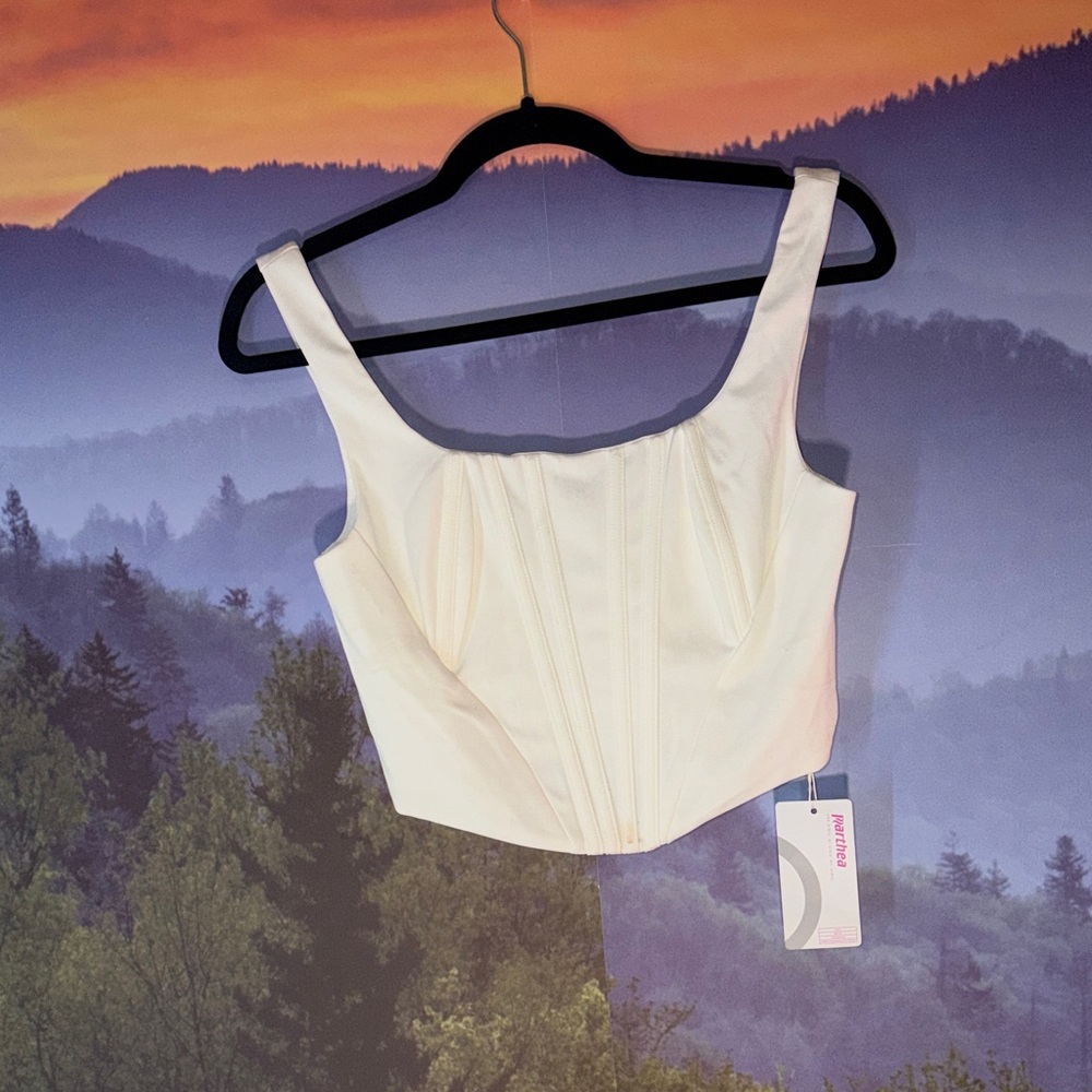 Elegant White Crop Top